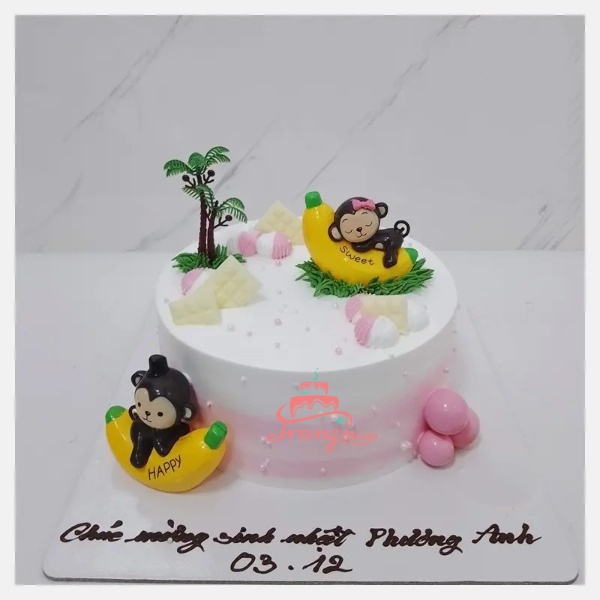 Bánh sinh nhật hình con khỉ