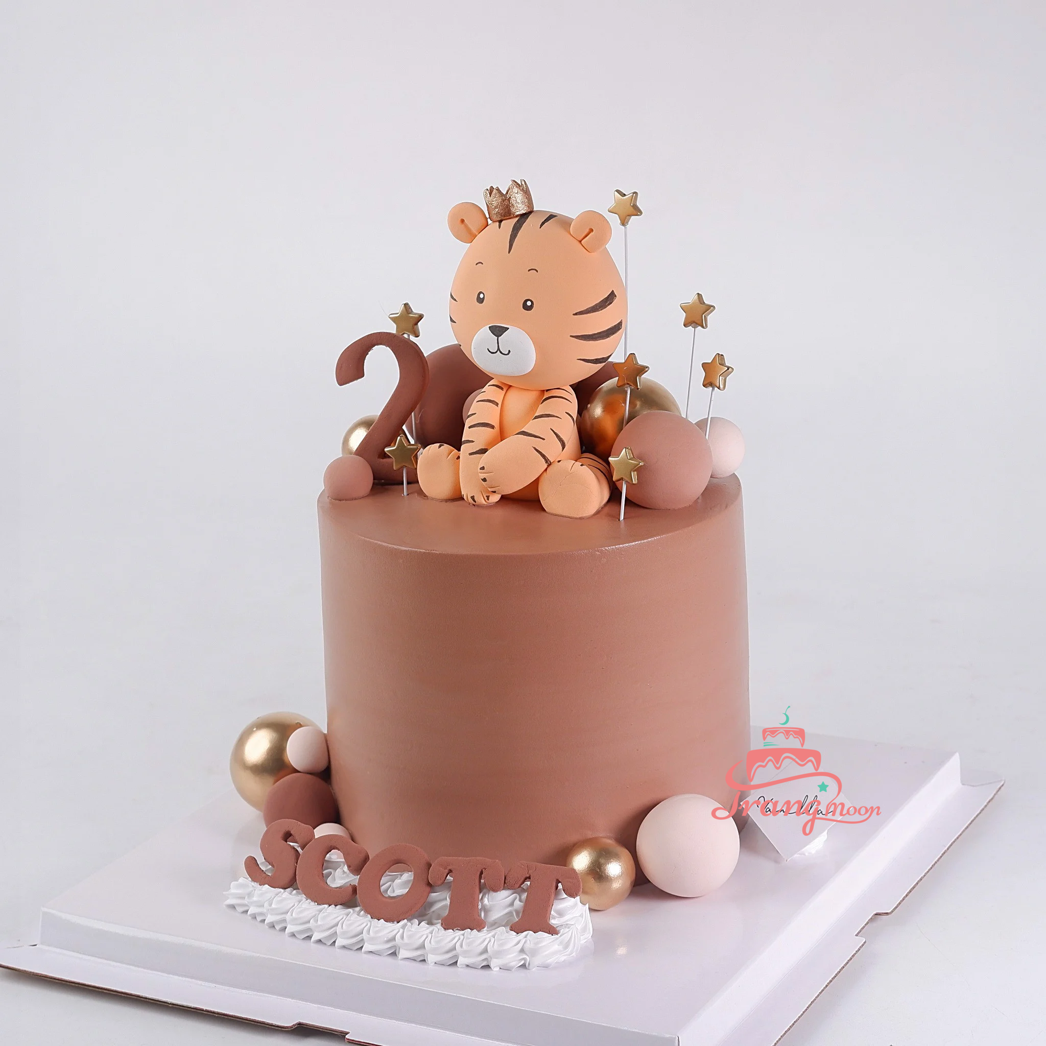 Mẫu bánh kem con cọp dễ thương cho bé