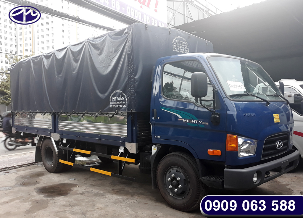 xe tải hyundai mighty 110s 7 tấn thùng bạt