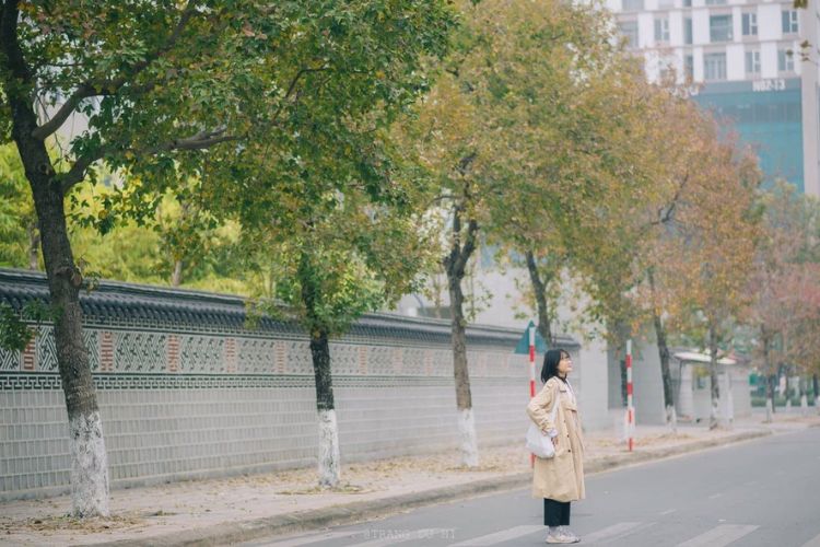 Bức tường bên ngoài Đại sứ quán Hàn Quốc