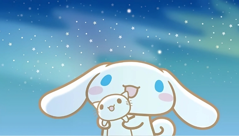 Ảnh nền Cinnamoroll cực kỳ đáng yêu