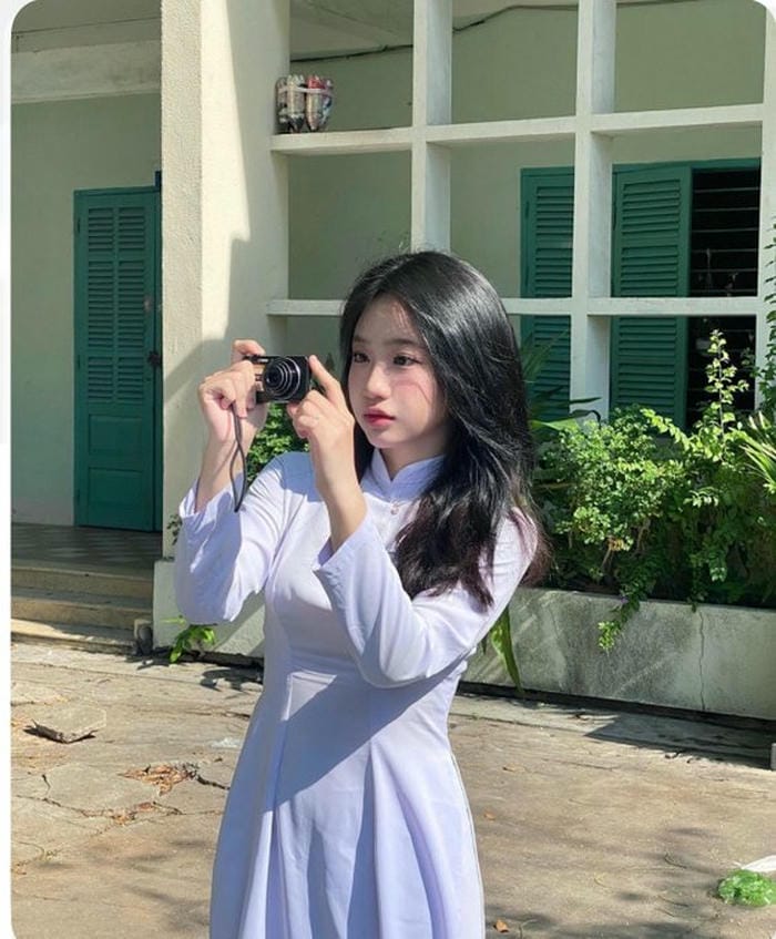 Ảnh gái k11 mặc áo dài đẹp