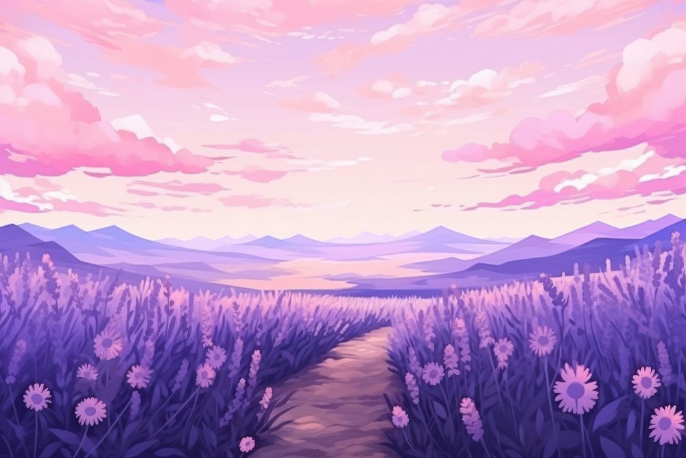 Hình nền hoa màu tím nhẹ nhàng