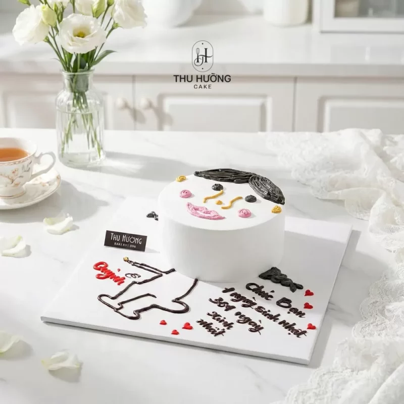 Bánh sinh nhật vẽ hài hước