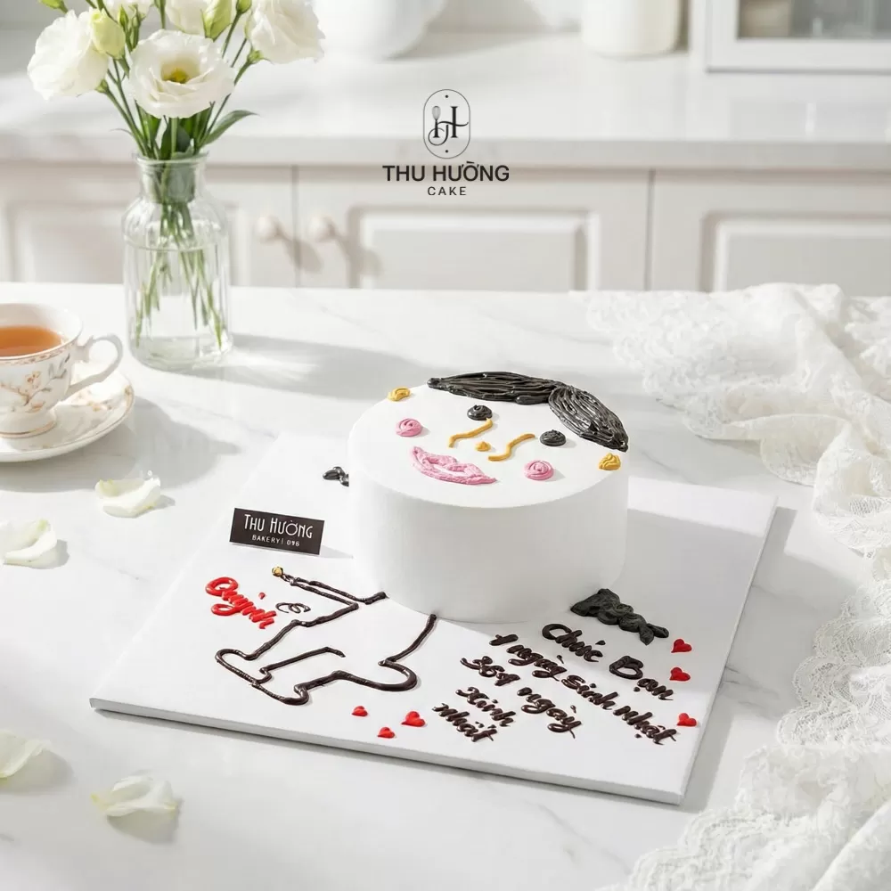 Bánh sinh nhật vẽ hài hước