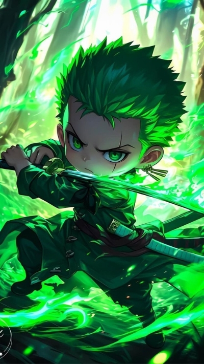 ảnh nền zoro nhỏ đáng yêu