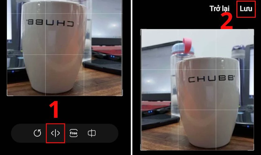 Lật ảnh bị camera Samsung chụp ngược