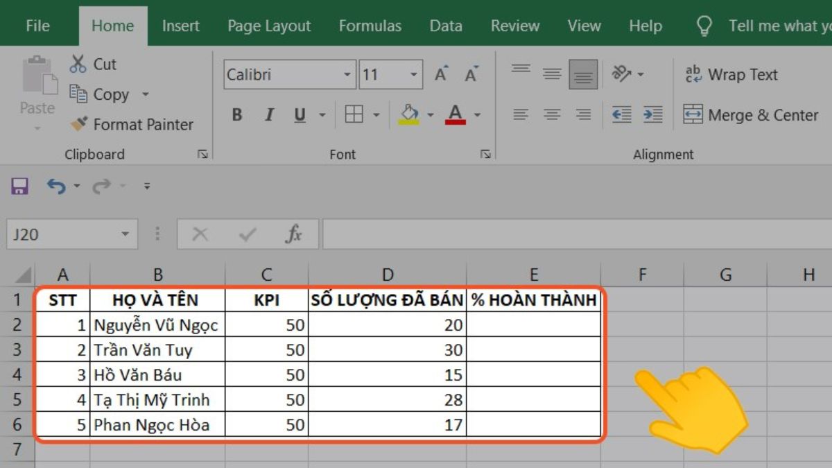 Cách tính phần trăm nhanh nhất trong Excel