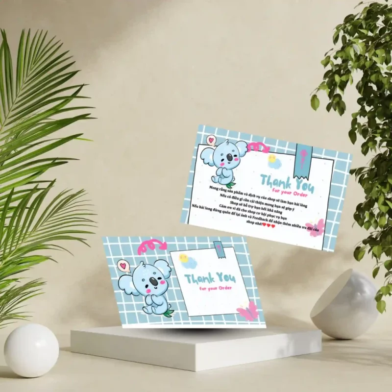 Thiệp cảm ơn, thank you cards