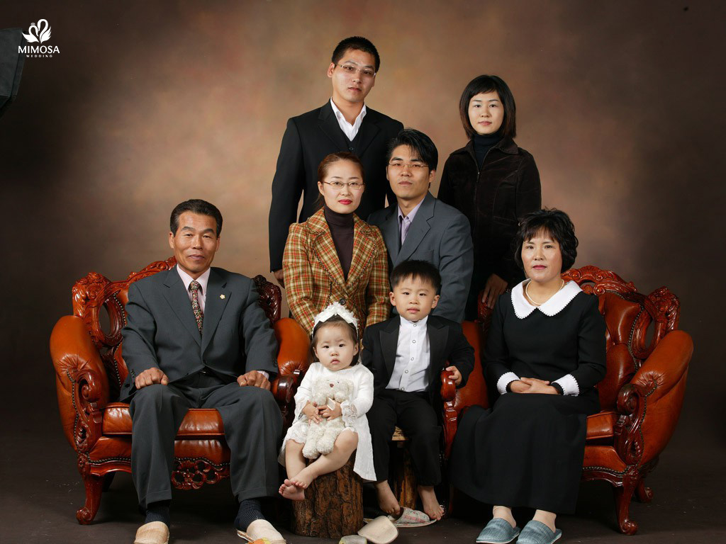chup anh gia dinh kieu han quoc
