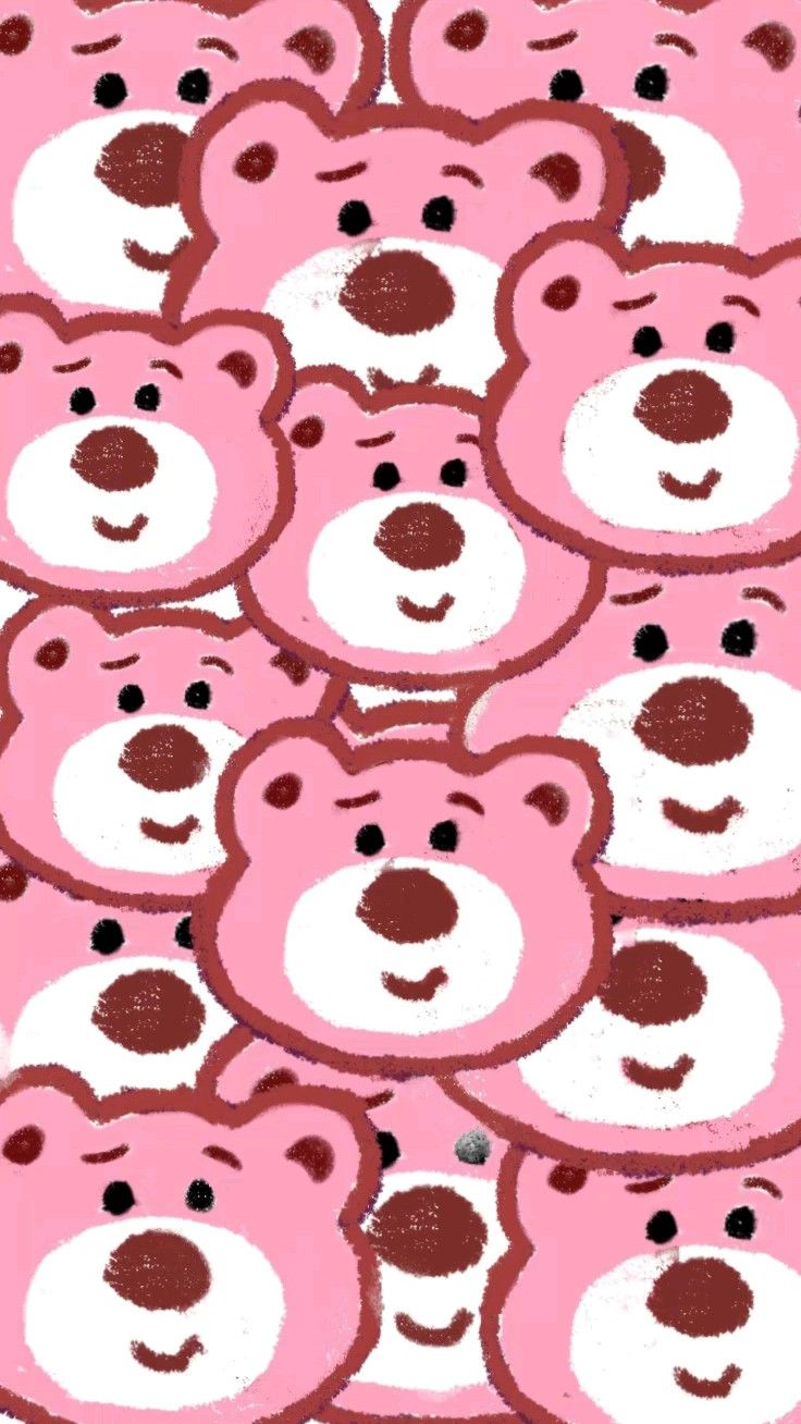 Hình nền gấu dâu cute cho điện thoại