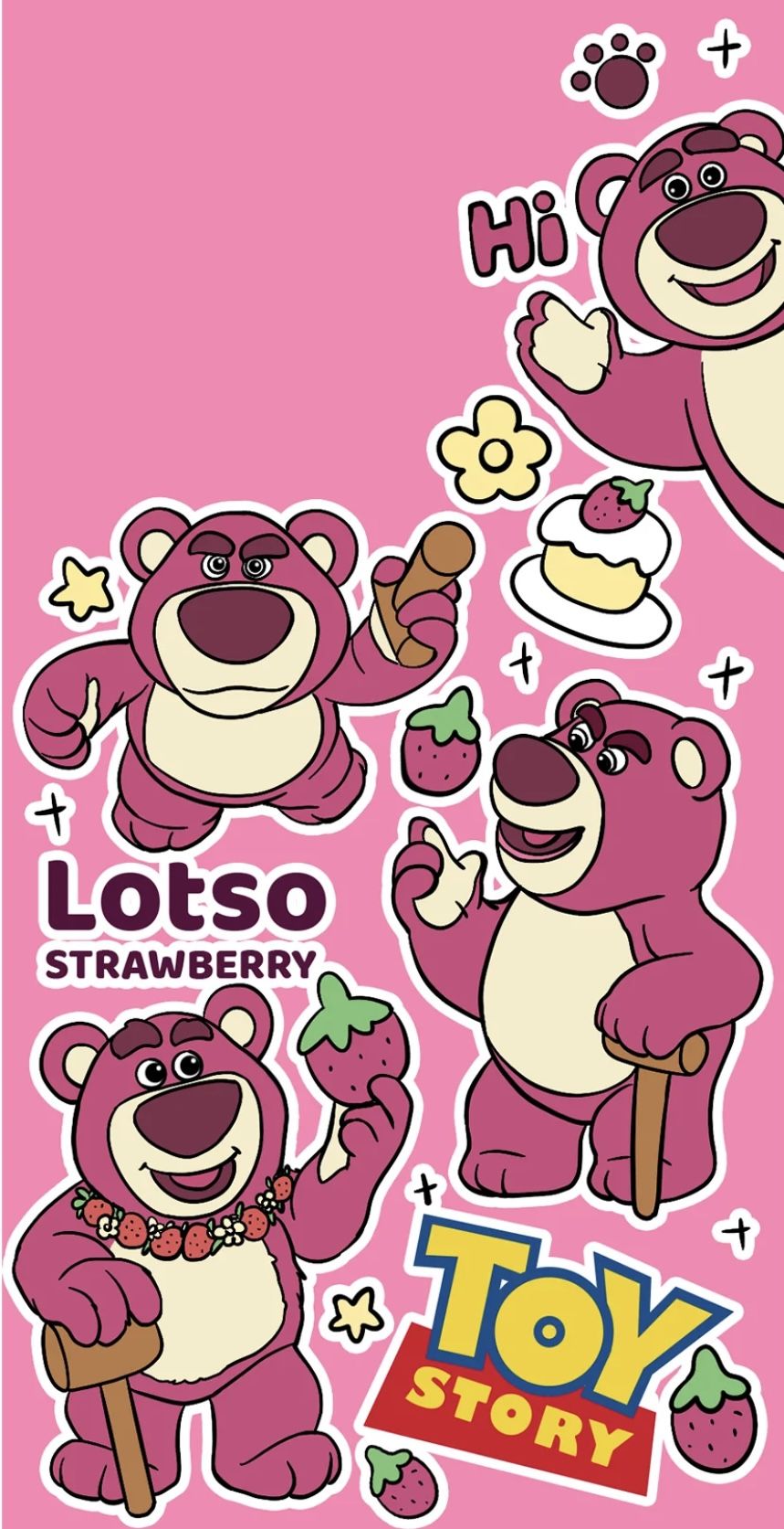 Hình nền gấu dâu Lotso trong phim hoạt hình