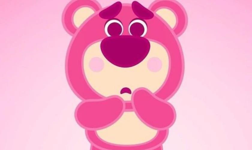 Ảnh gấu dâu cute trang trí cho laptop