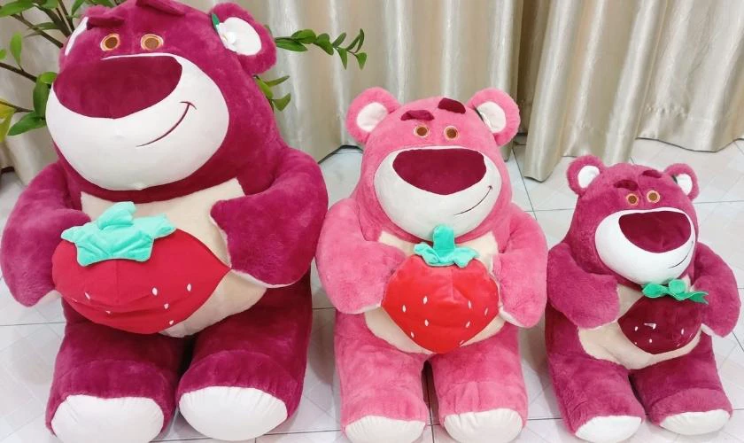 Ảnh gấu dâu Lotso đáng yêu ngoài đời