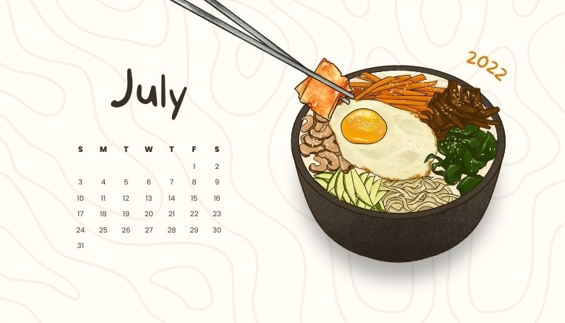 Calendar wallpaper