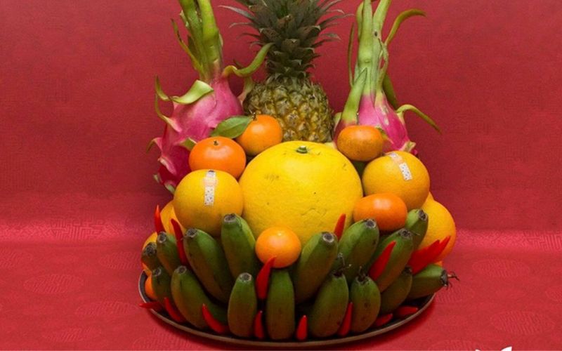 Mâm ngũ quả " Đủ đầy sum vầy"