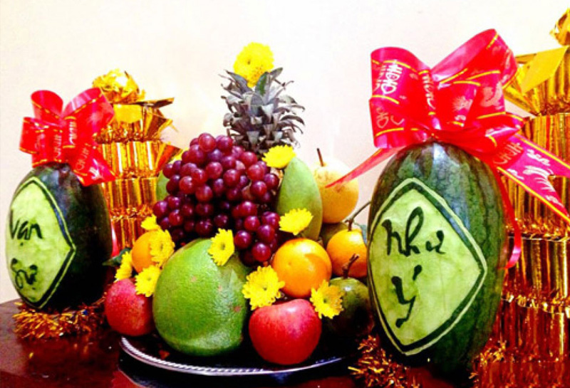 Mâm ngũ quả "Phú quý thịnh vượng"
