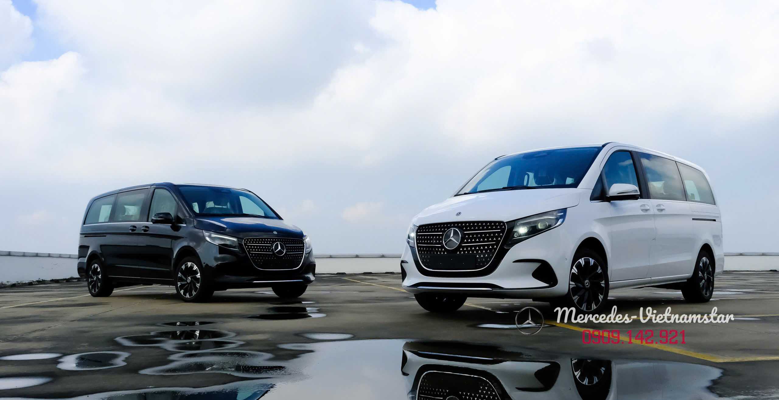 Tổng quan ngoại thất xe Mercedes V 300 Avantgarde phiên bản mới nhất 2026 sang trọng.