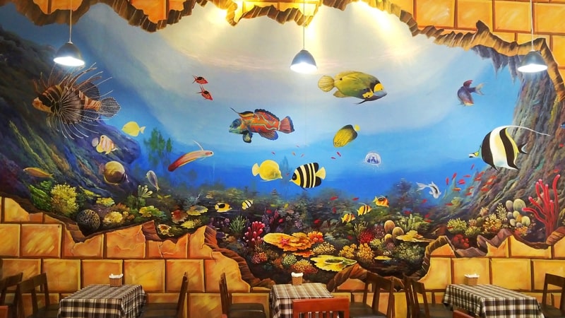 Mẫu tranh phong cảnh 3D độc đáo 7