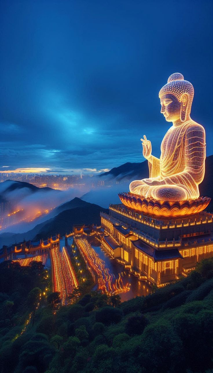 Tải ảnh Phật A Di Đà 3D đẹp miễn phí