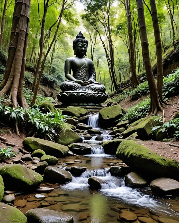 Ảnh Phật A Di Đà giữa hoa sen
