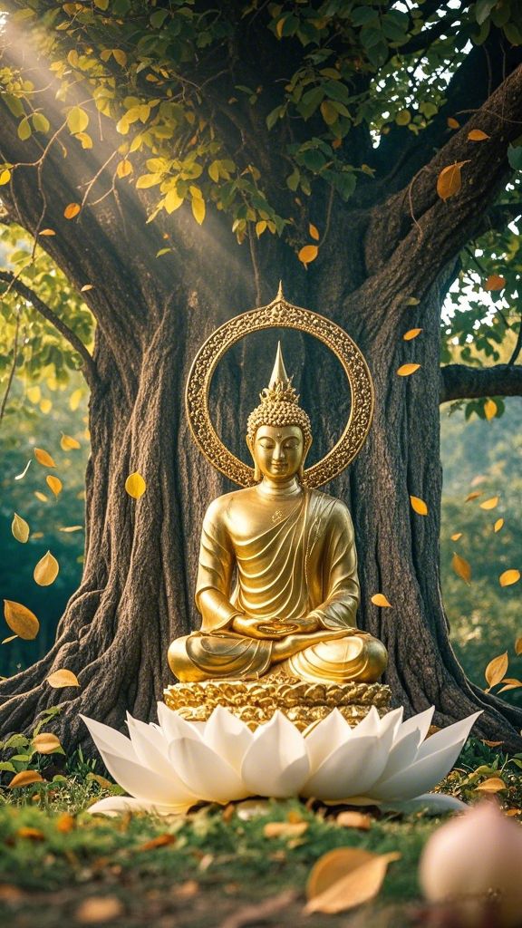 Hình ảnh Phật A Di Đà đẹp nhất ánh vàng rực