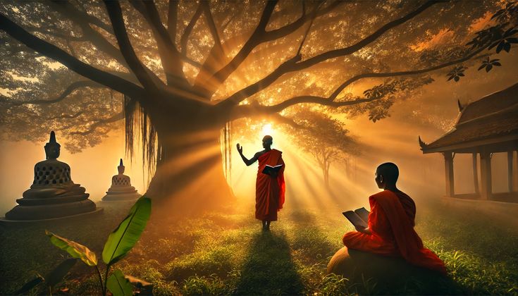 Ảnh A Di Đà Phật đứng giữa hoa sen