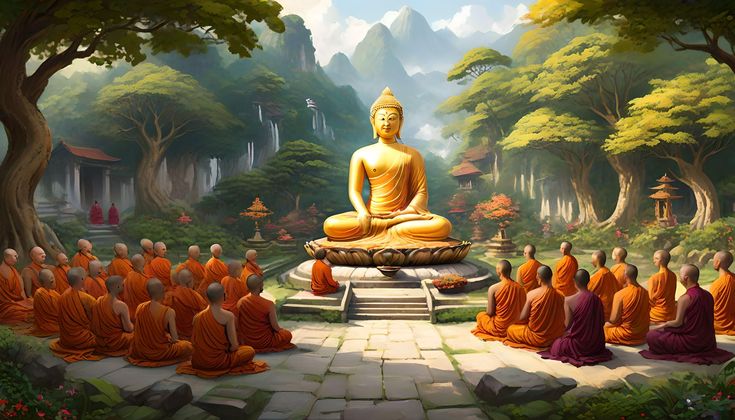 Ảnh Phật A Di Đà 3D sống động linh thiêng