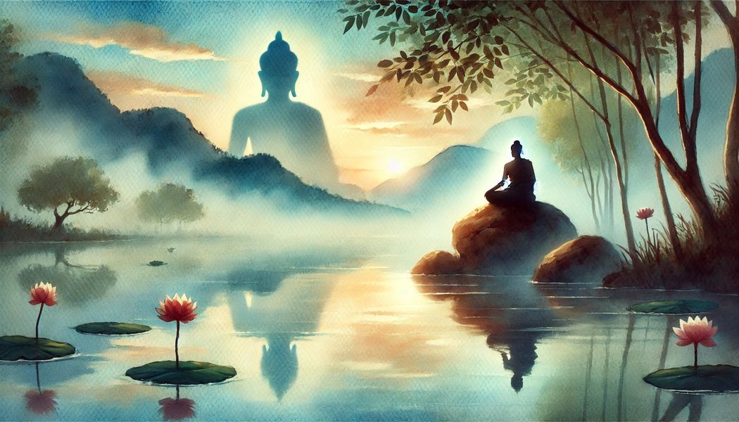 Hình ảnh Phật A Di Đà màu vàng rực rỡ