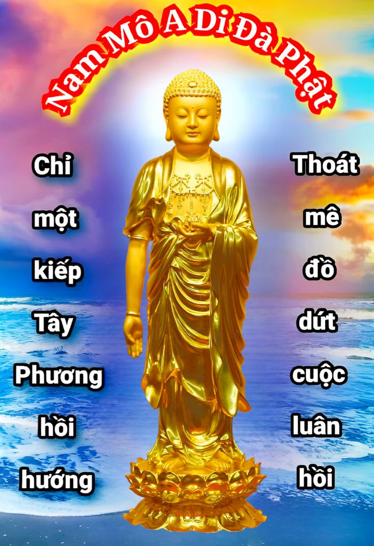 Ảnh Phật A Di Đà chất lượng cao thanh tịnh
