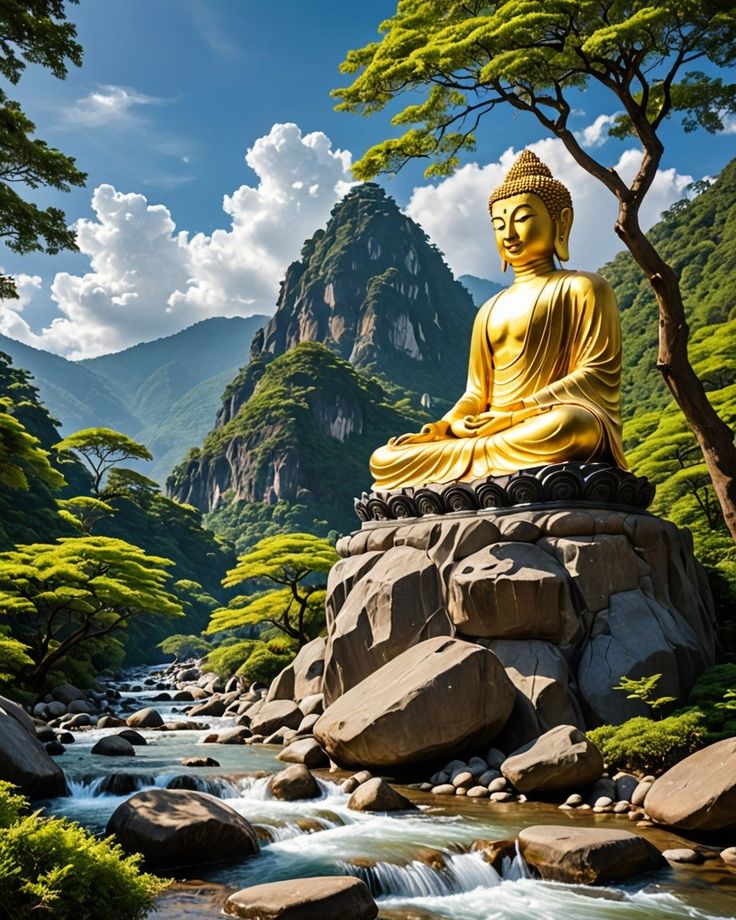 Ảnh Phật A Di Đà ngồi lưng sen