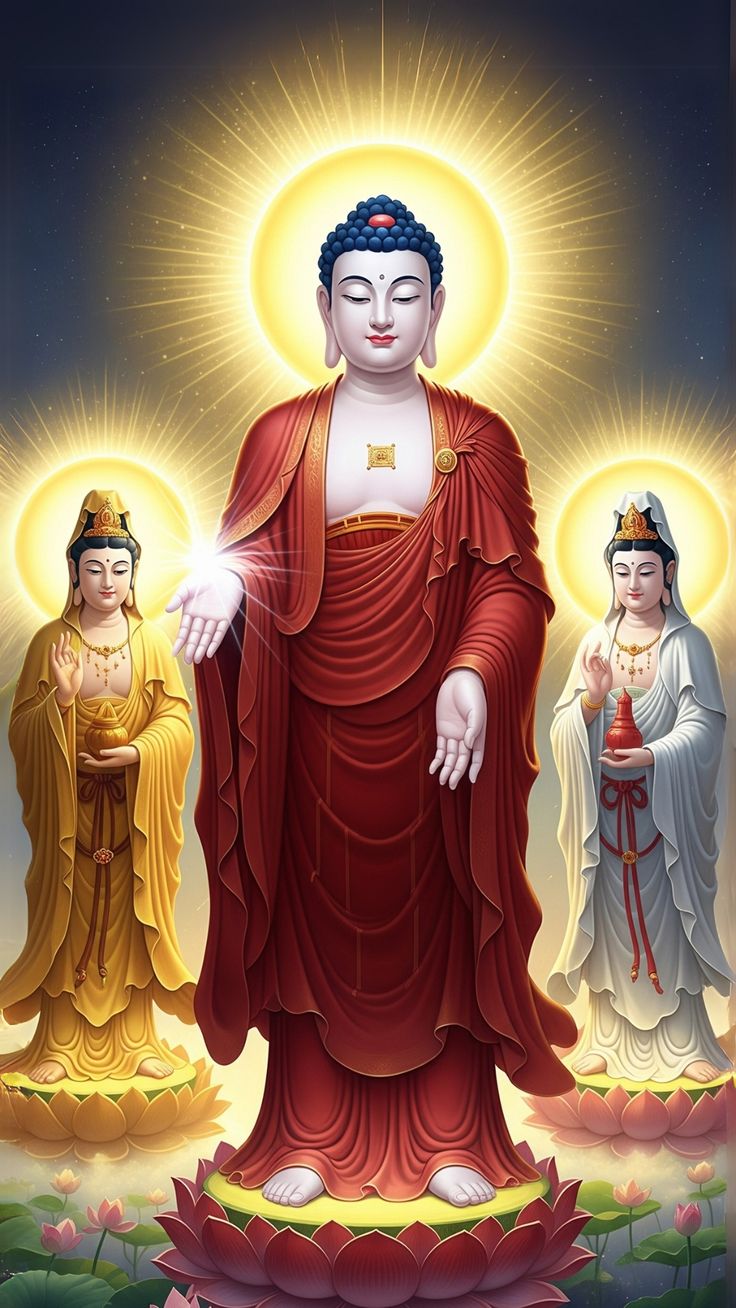 Ảnh Phật A Di Đà đứng bình an