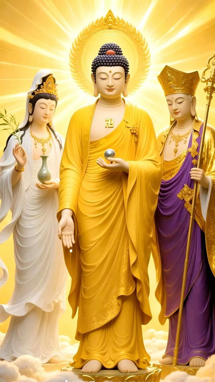 Ảnh Phật A Di Đà đứng tay ấn