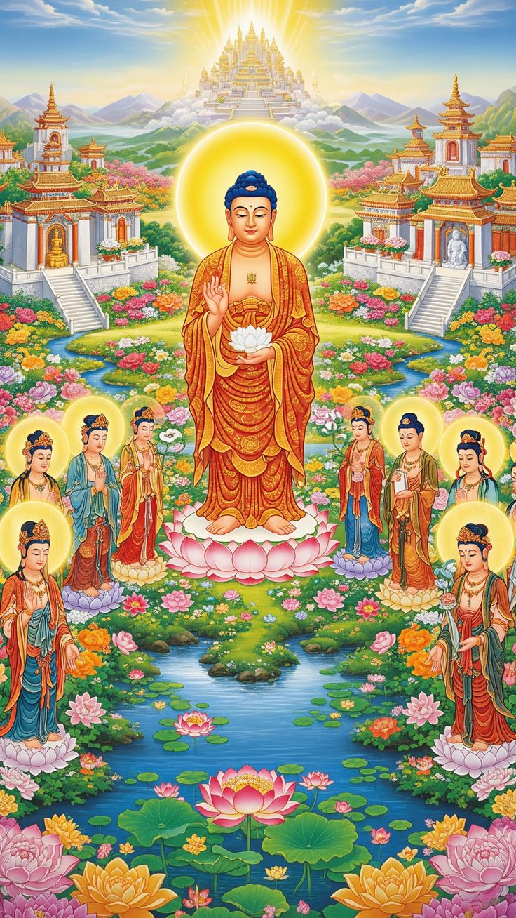 Ảnh Phật A Di Đà làm hình nền điện thoại
