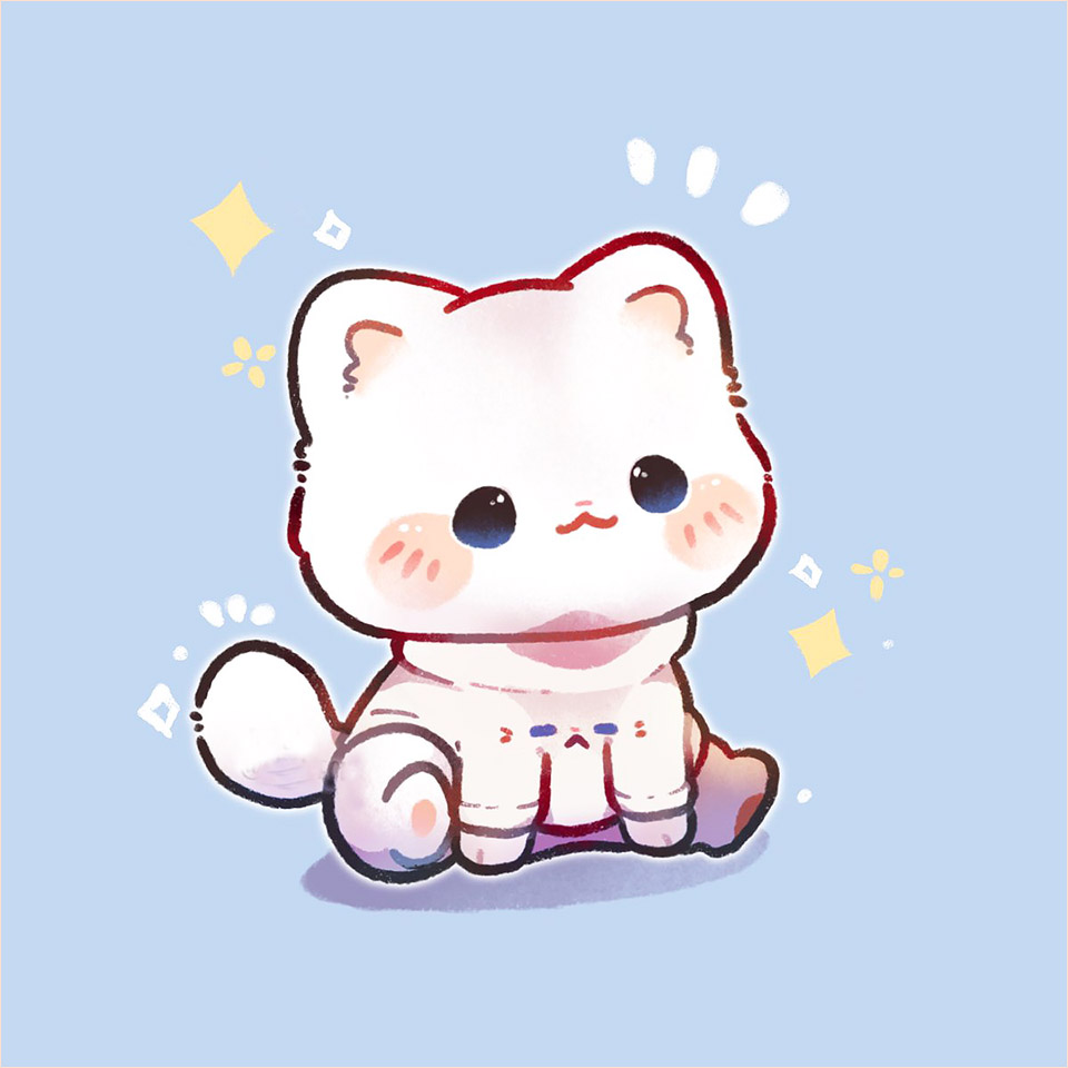 Avatar mèo anime gif
