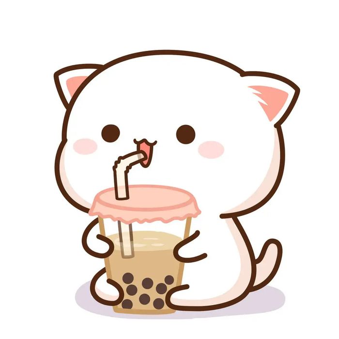 Ảnh mèo chibi mập siêu cute