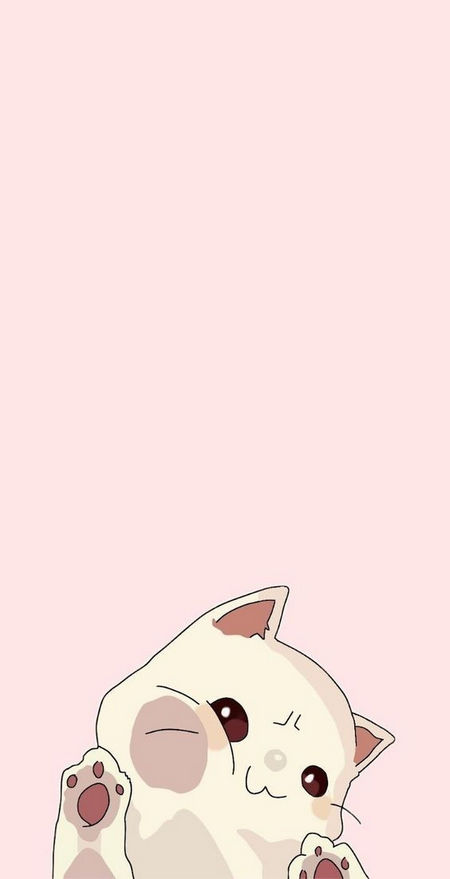 Wallpaper mèo anime điện thoại
