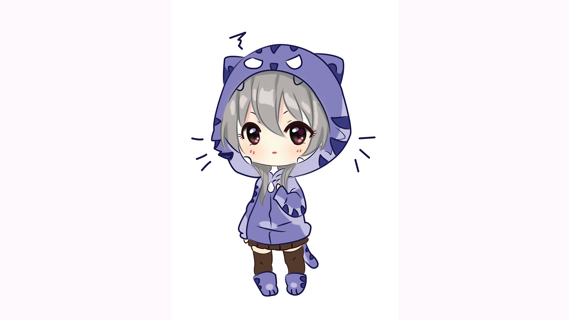 Illustration mèo anime