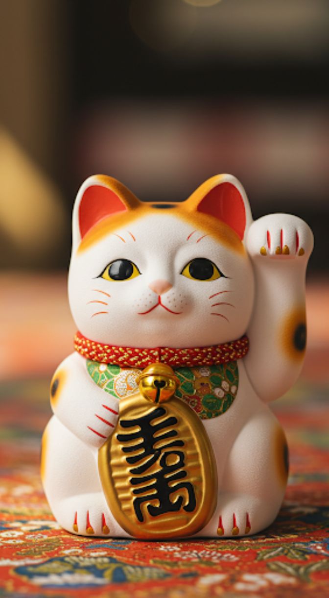 Hình nền mèo thần tài 3d 1