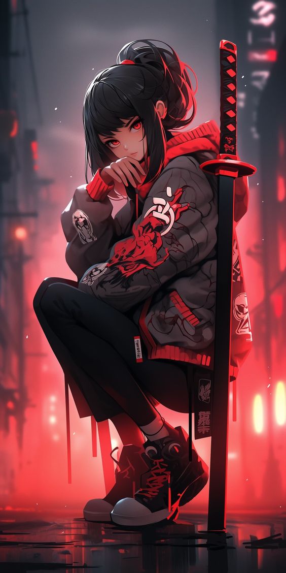 hình nền anime ngầu nam, nữ