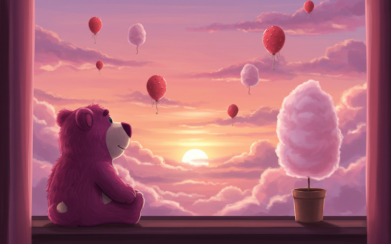 Hình nền Gấu Dâu Lotso dễ thương
