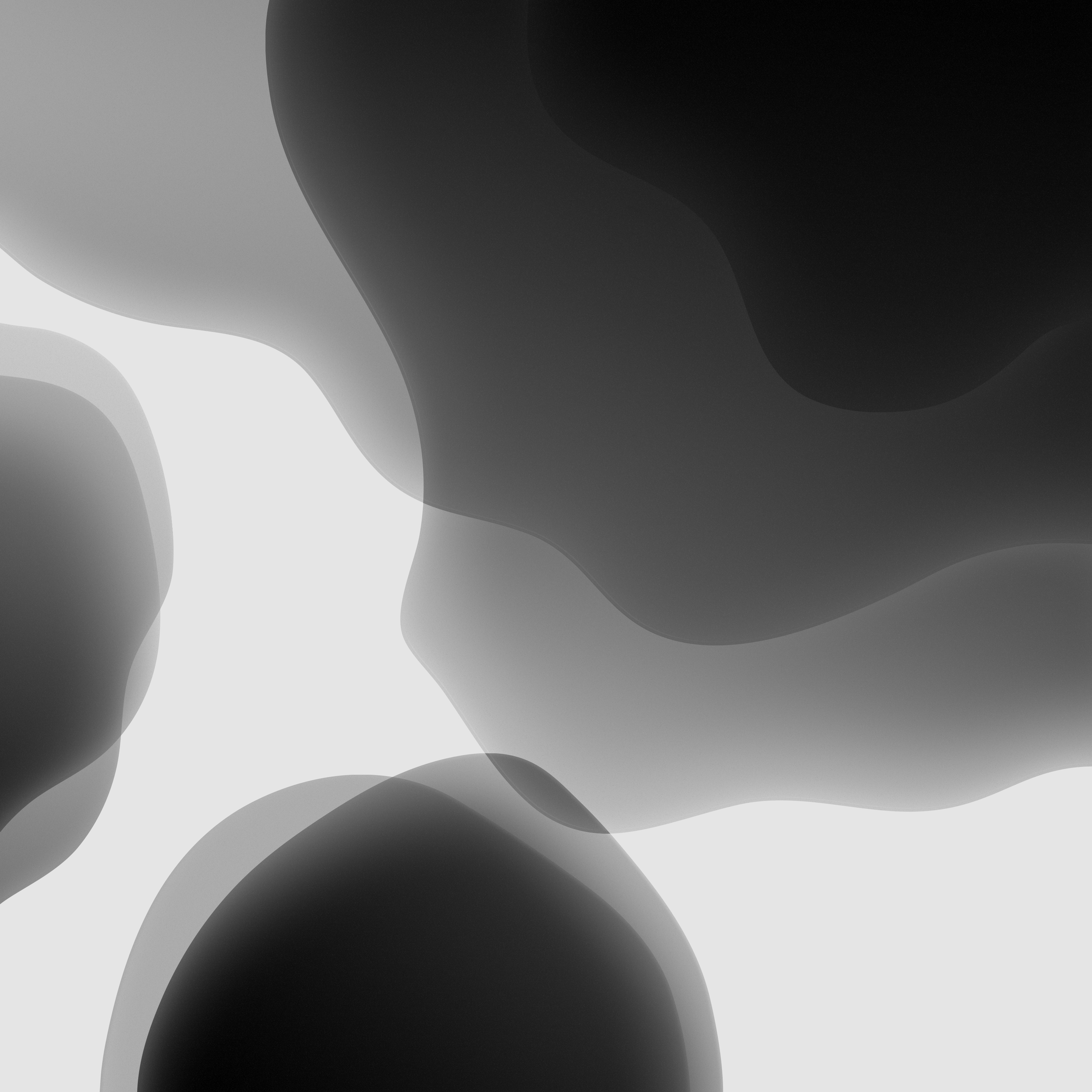 Light mode grey iOS 13 wallpaper for iPhone or iPad