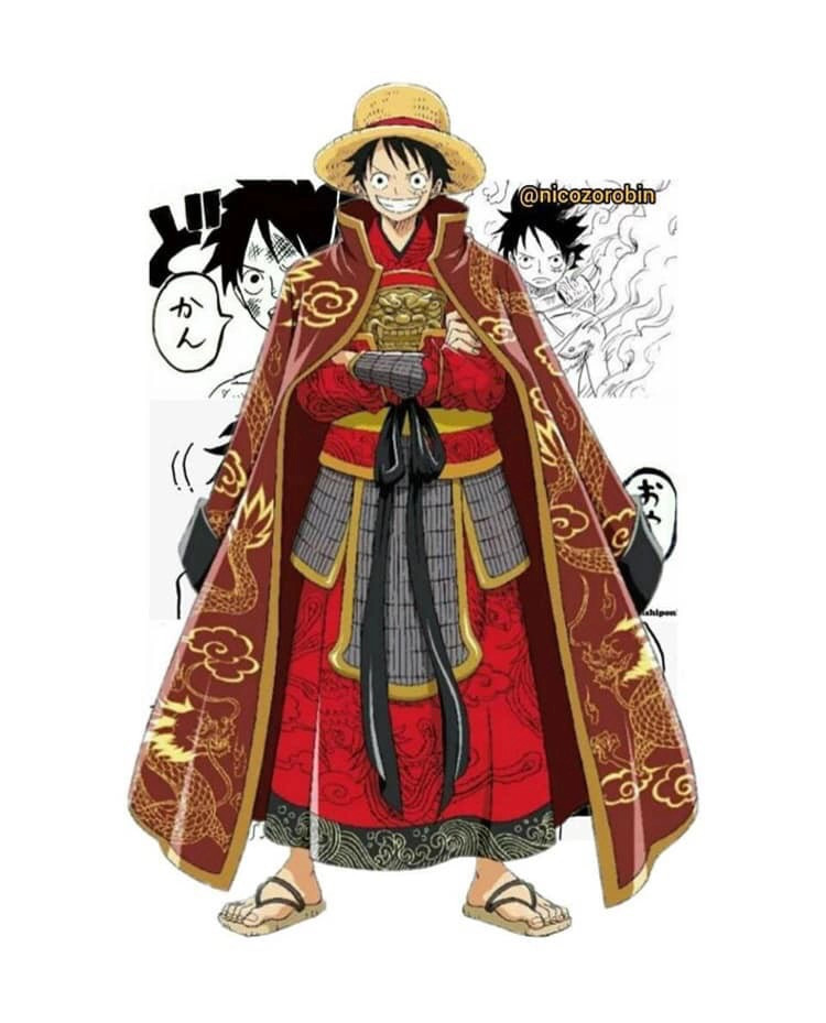 Hinh Anh Luffy Ao Choang Do Rat Ngau