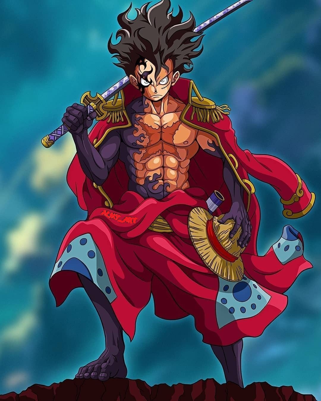 Hinh Anh Luffy Cam Kiem Cuc Ngau