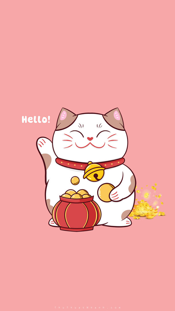 hình nền mèo thần tài