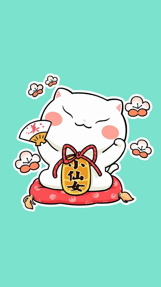 hình nền mèo thần tài