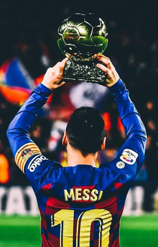 Hình nền Messi 4K trong màu áo câu lạc bộ Barcelona siêu nét