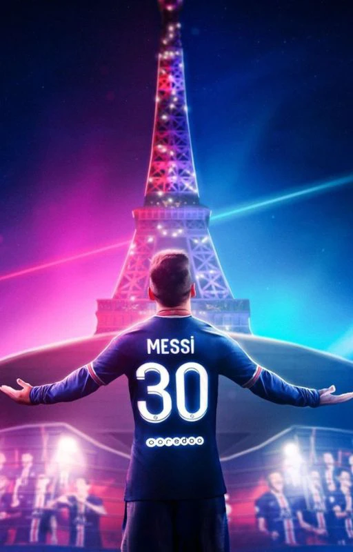 Ảnh nền Messi PSG siêu nét