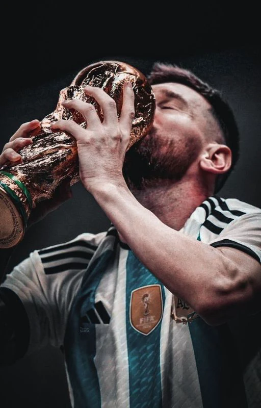 Hình nền Leo Messi 4K vô địch World Cup cực nét
