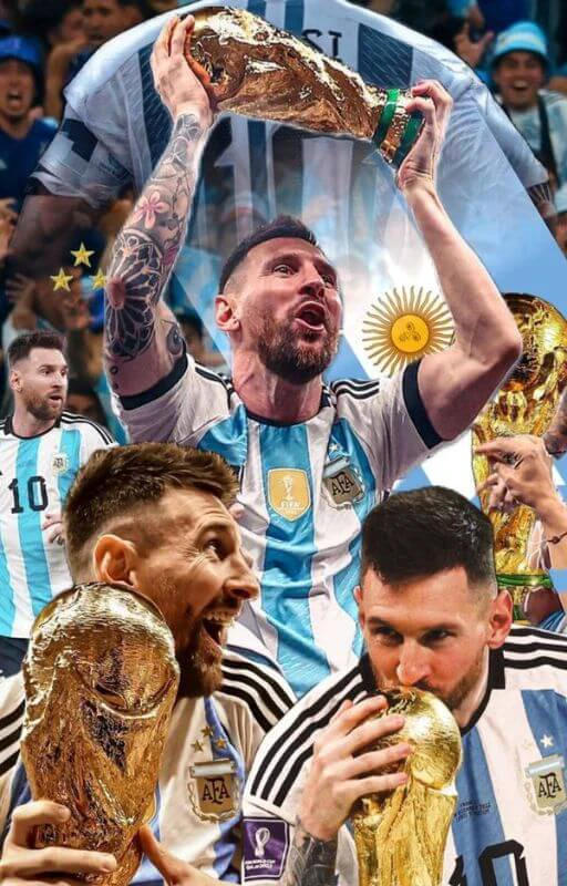 Hình nền Leo Messi 4K vô địch World Cup đẹp